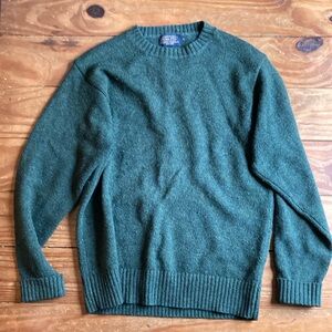Pendleton Shetland Sweater with rolled cuff